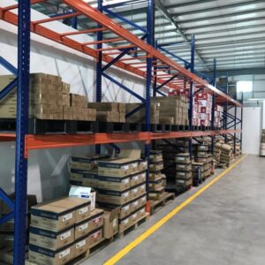 Kệ để pallet kho hàng 1-3 tầng tải 500-3000kg/tầng – Modul tiêu chuẩn