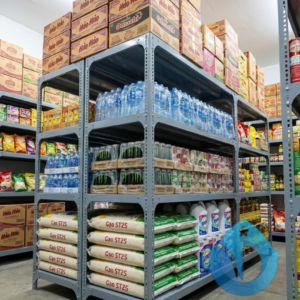 Kệ sắt: dài 1000 x rộng 300,400,500,600 x cao 3,4,5,6 tầng